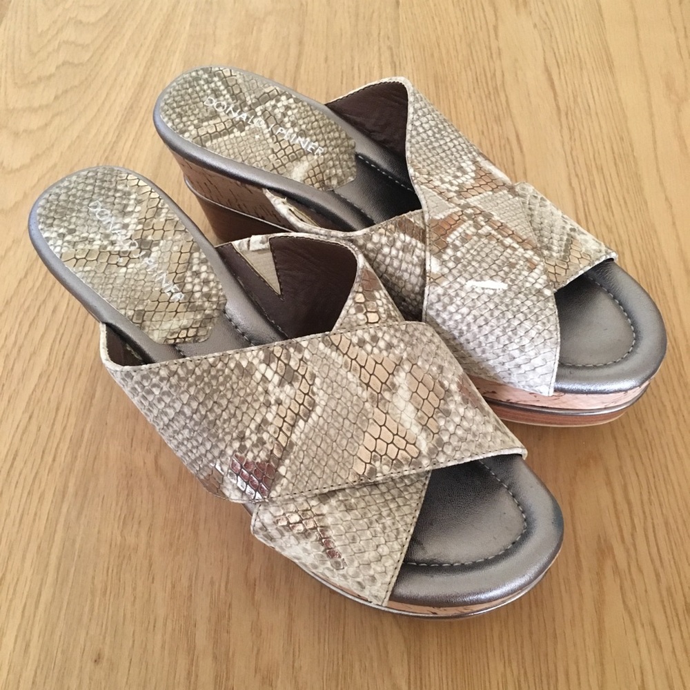 Donald Pliner Dani Snake Platform Wedge Sandal